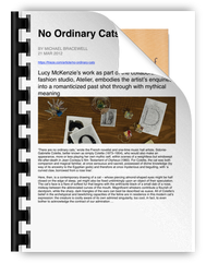 2012 No Ordinary Cats Michael Bracewell